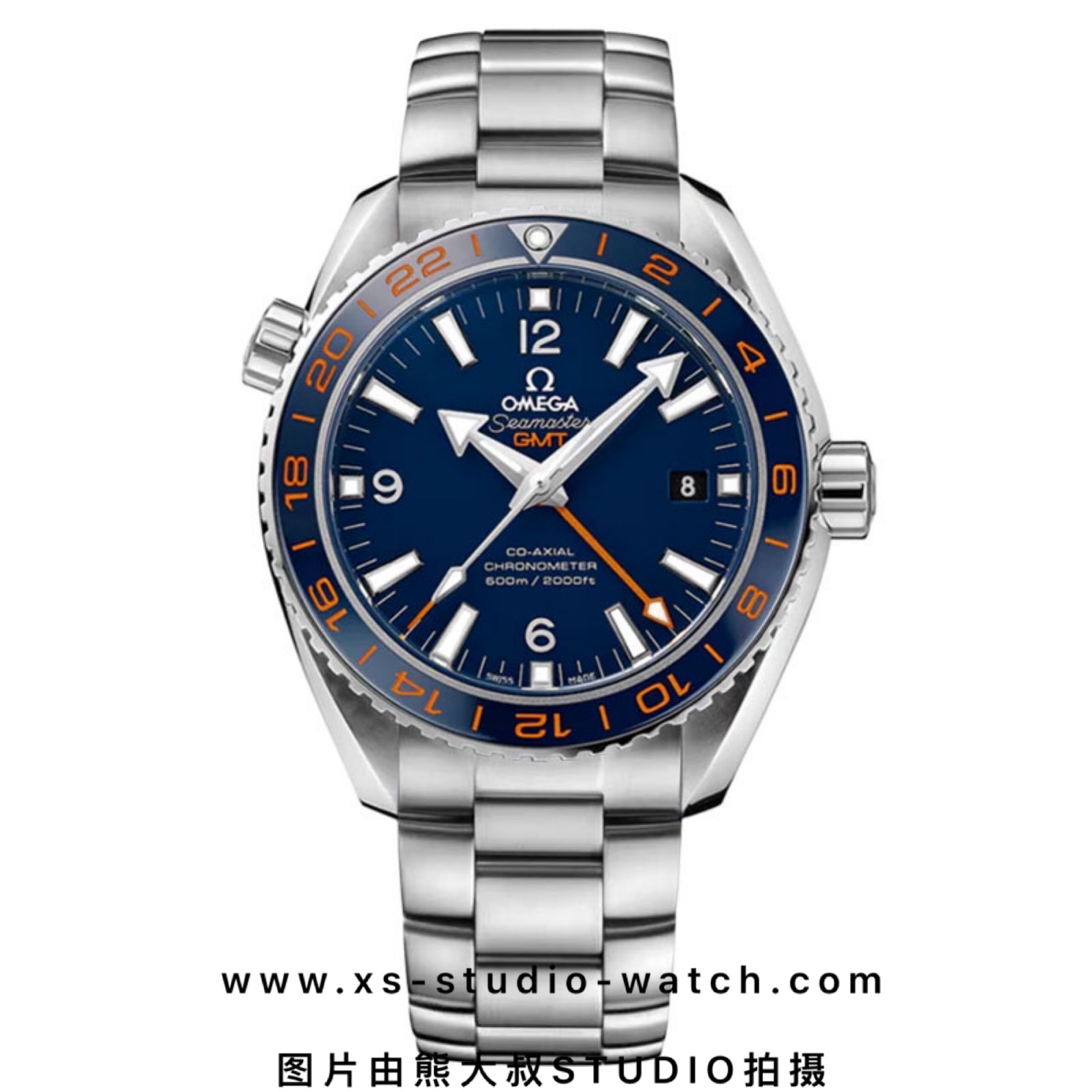 欧米茄 OMEGA SEAMASTER PLANET OCEAN 海马600M系列潜水表 蓝盘橙色刻度