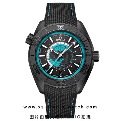 欧米茄 OMEGA SEAMASTER &nbsp;Planet Ocean 世界时地球盘 20周年纪念款 青绿色点缀盘