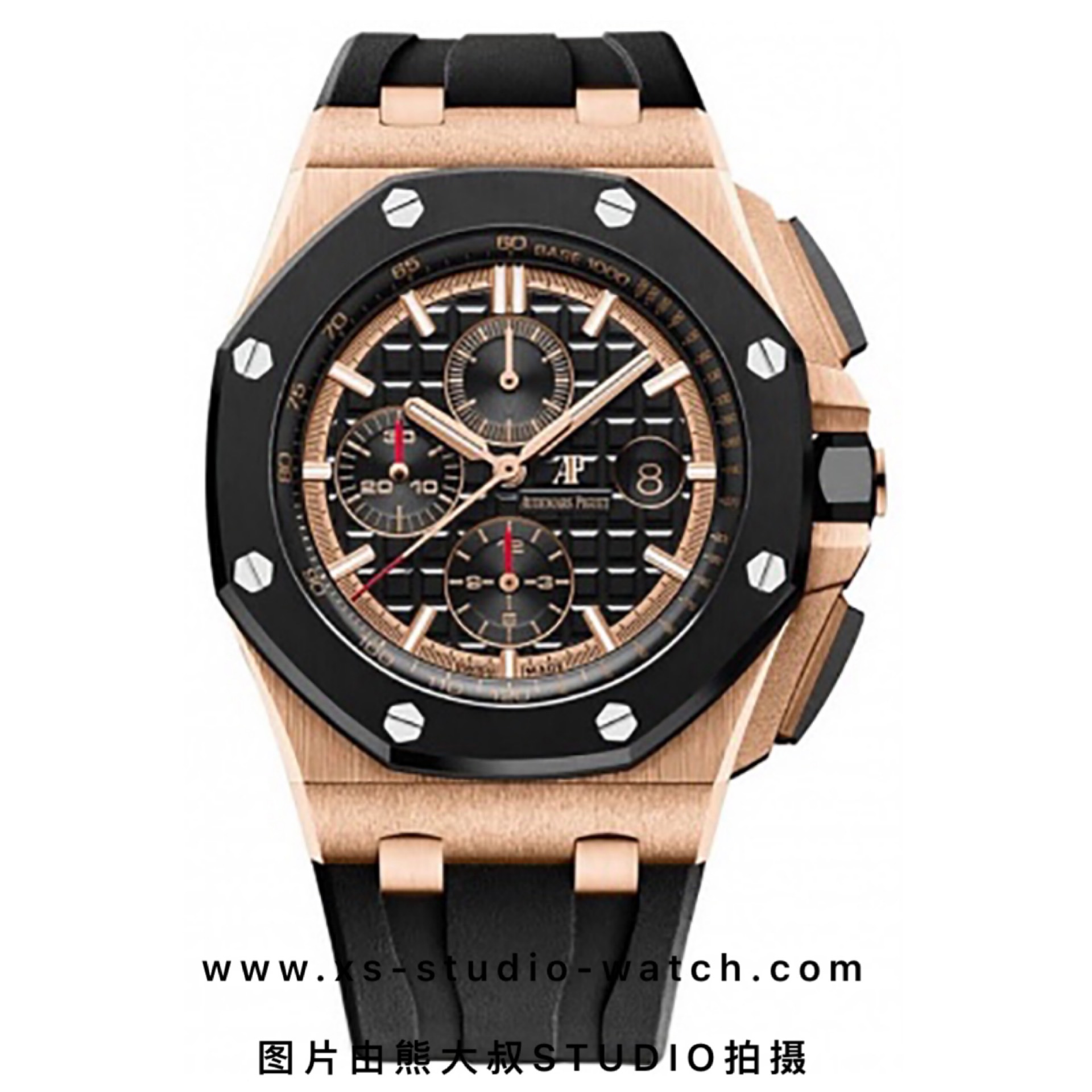 爱彼 皇家橡树离岸型计时腕表 AP26401RO.OO.A002CA.02 玫瑰金红针