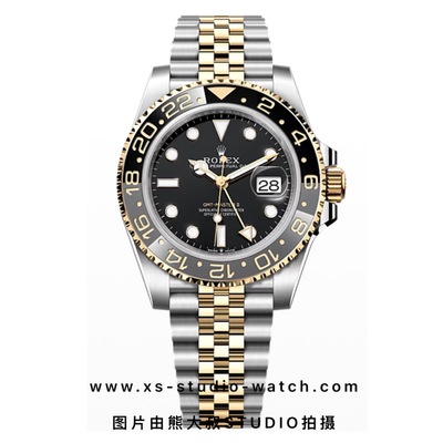 劳力士 Rolex 格林尼治型II 间金皮蛋圈 五株链 126713GRNR