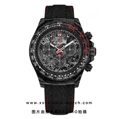 劳力士 Rolex 迪通拿diw系列 Custom Carbon碳纤维 红针黑碳