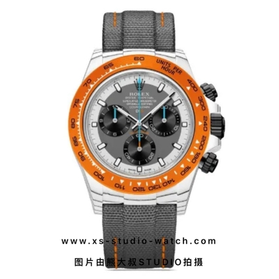 劳力士 Rolex 迪通拿diw系列 Custom Carbon碳纤维 白碳橙圈