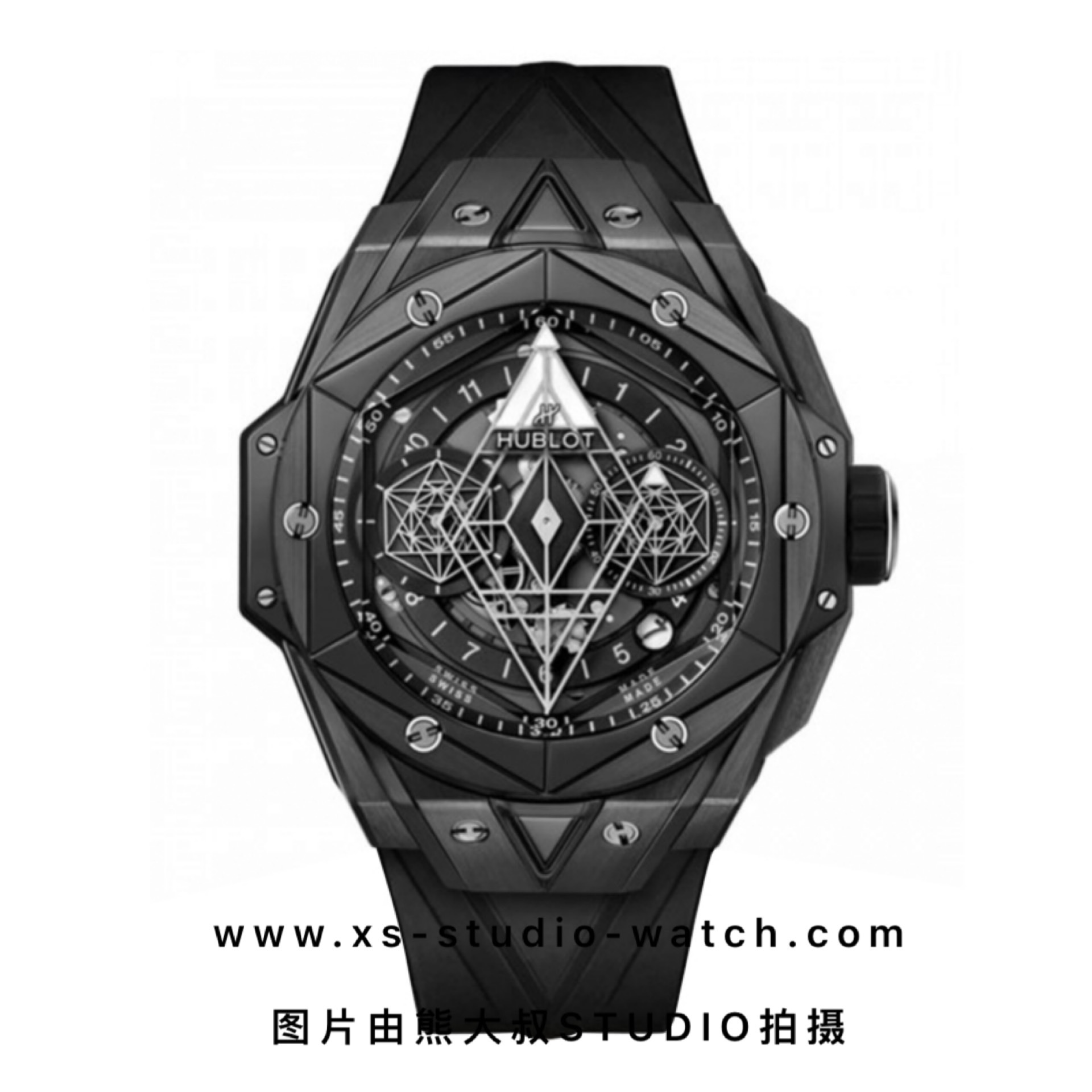 宇舶 刺青系列二代 黑陶瓷 Sang Bleu II Noir 418.CX.1107.RX.MXM22 黑武士白针腕表