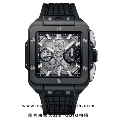 宇舶 HUBLOT 方形复古大爆炸 821.CL.0170.RX 黑陶瓷