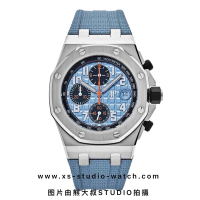 爱彼 皇家橡树离岸型计时腕表 AP26238ST.OO.A340CA.01 天空蓝计时