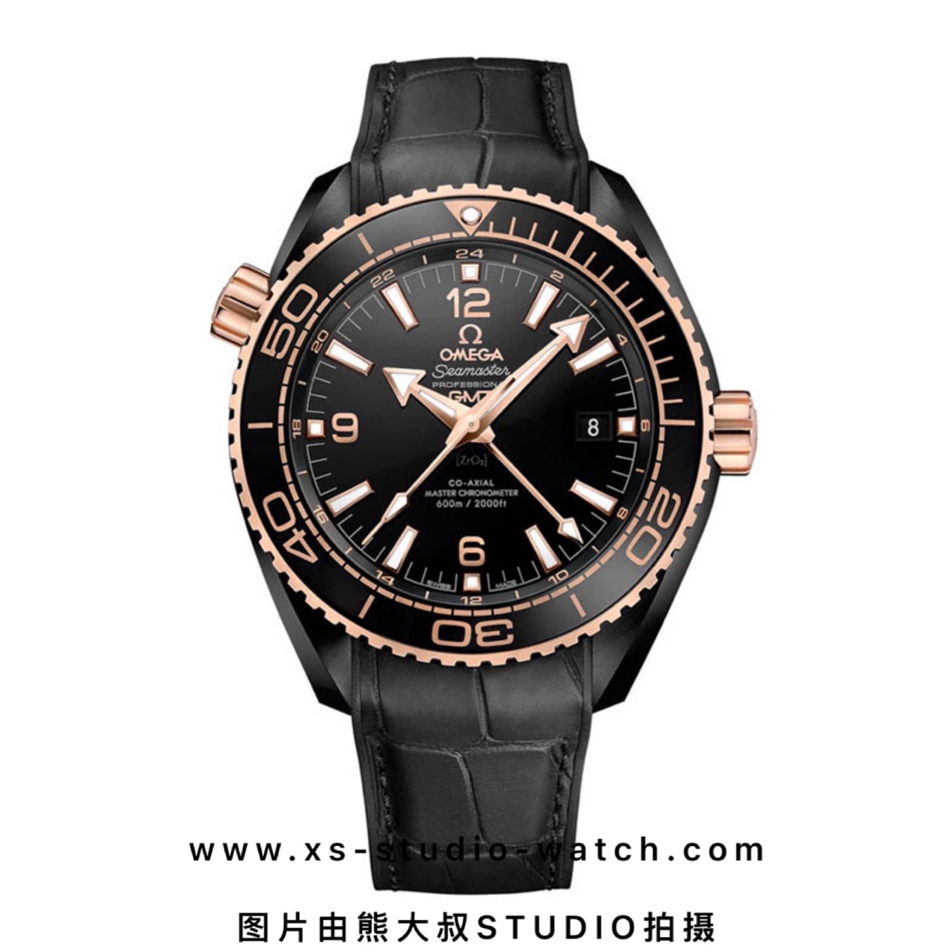 欧米茄 OMEGA SEAMASTER PLANET OCEAN 海马600M系列潜水表 深海之王玫瑰金刻度