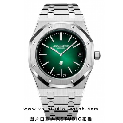 爱彼 皇家橡树超薄腕表 AP15202PT.OO.1240PT.01 &nbsp;烟熏渐变绿