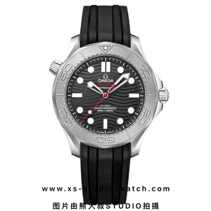 欧米茄 OMEGA SEAMASTER DIVER 海马300M系列潜水表 黑盘波浪纹 NEKTON特别版胶带