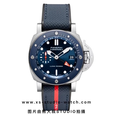 沛纳海 PAM01507腕表 Submersible GMT Luna Rossa Titanio系列