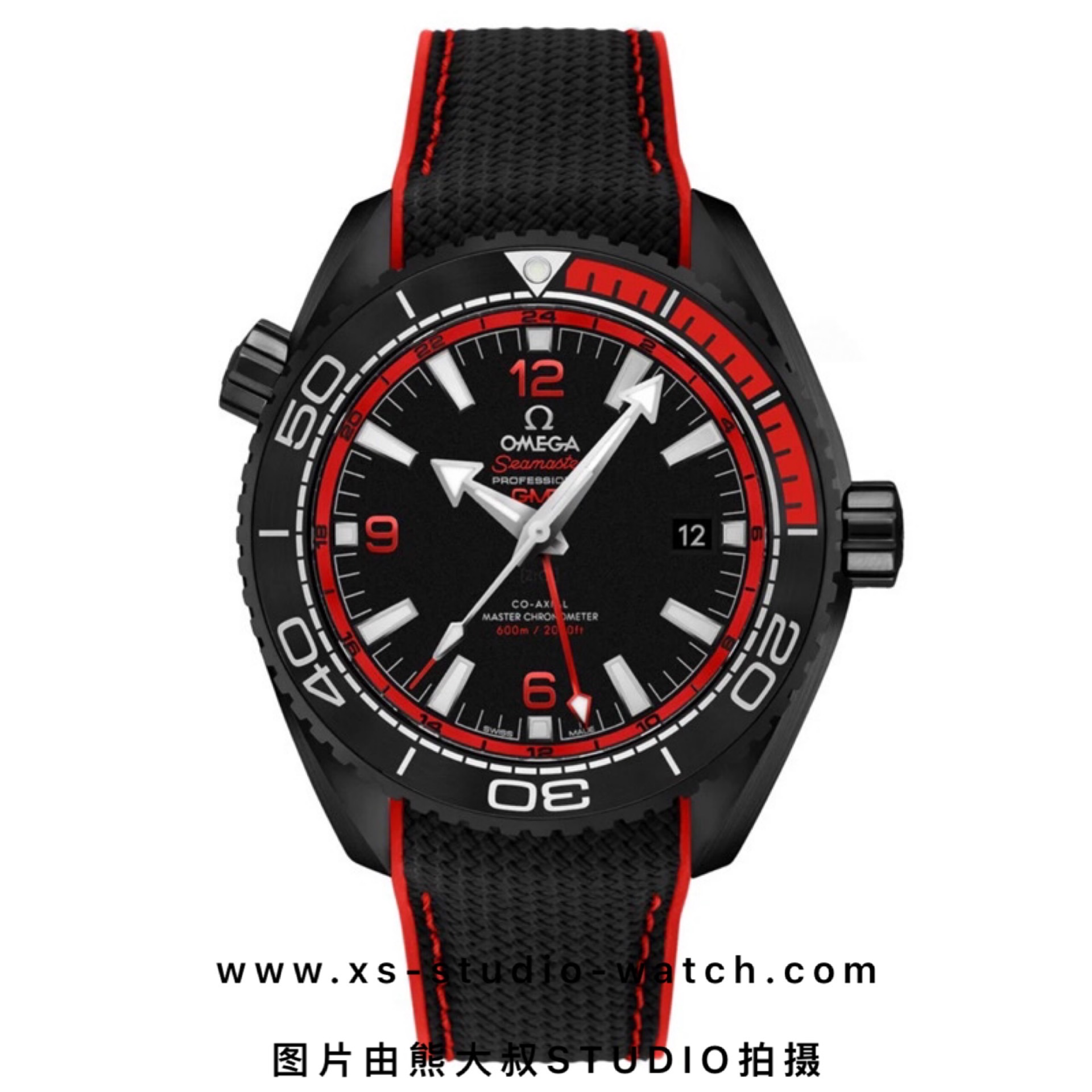 欧米茄 OMEGA SEAMASTER PLANET OCEAN 海马600M系列潜水表 黑陶瓷1/4红