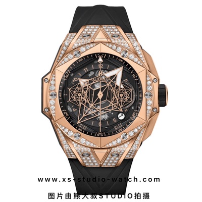 宇舶 刺青系列二代 玫瑰金黑盘满钻 Sang Bleu II Noir 418.OX.1108.RX.1604.MXM20 腕表