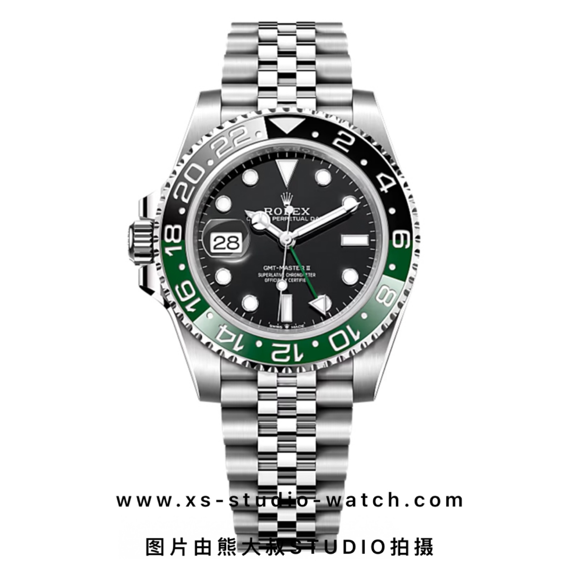 劳力士 Rolex 格林尼治型II 雪碧圈 五株链 126720VTNR