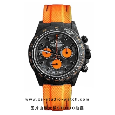 劳力士 Rolex 迪通拿diw系列 Custom Carbon碳纤维 竞速橙