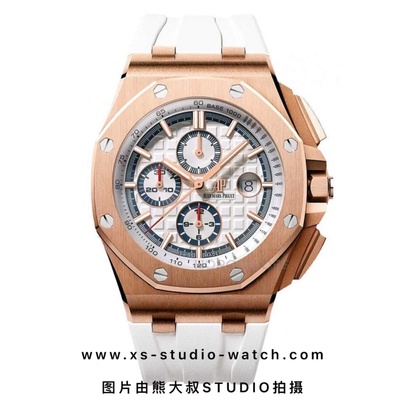 爱彼 皇家橡树离岸型计时腕表 AP26408OR.OO.A010CA.01白玫瑰金