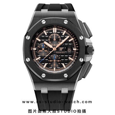 爱彼 皇家橡树离岸型计时腕表 AP26405CE.OO.A002CA.02 碳黑蓝针