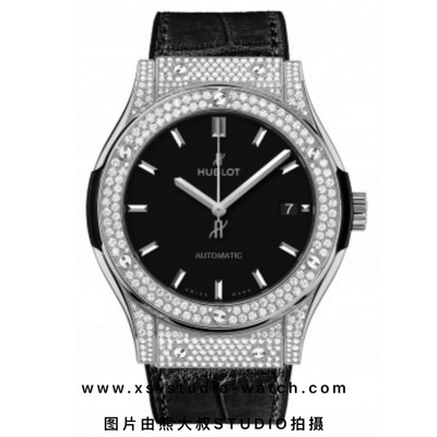 宇舶 经典融合系列 精钢黑盘满镶钻 classic fusion 511.NX.7071.LR 腕表